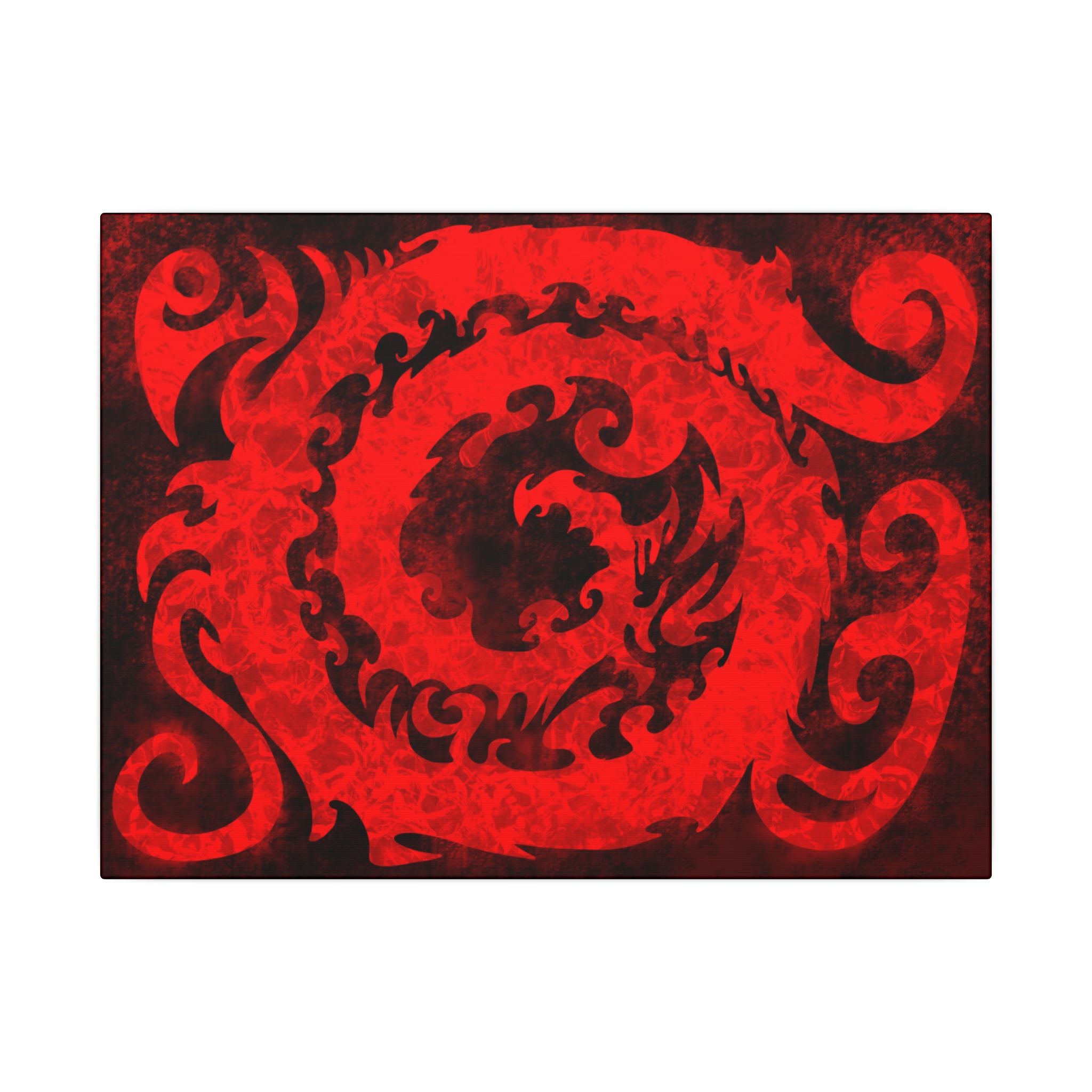 Twist And Bind, Red | Stretched Matte Canvas Wall Art