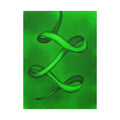 The Ribbon Dance, Green | Stretched Matte Canvas Wall Art