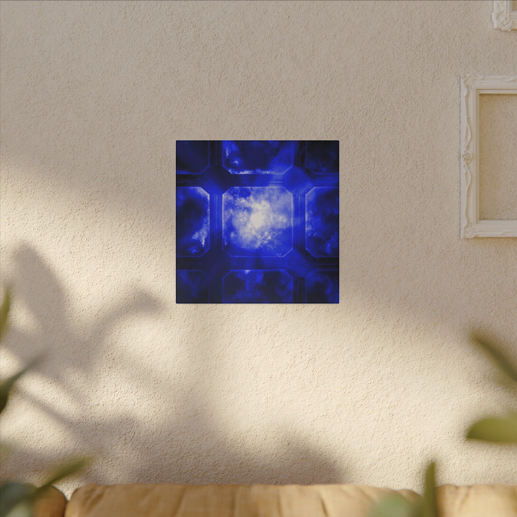 The Heavens Framework, Blue | Stretched Matte Canvas Wall Art