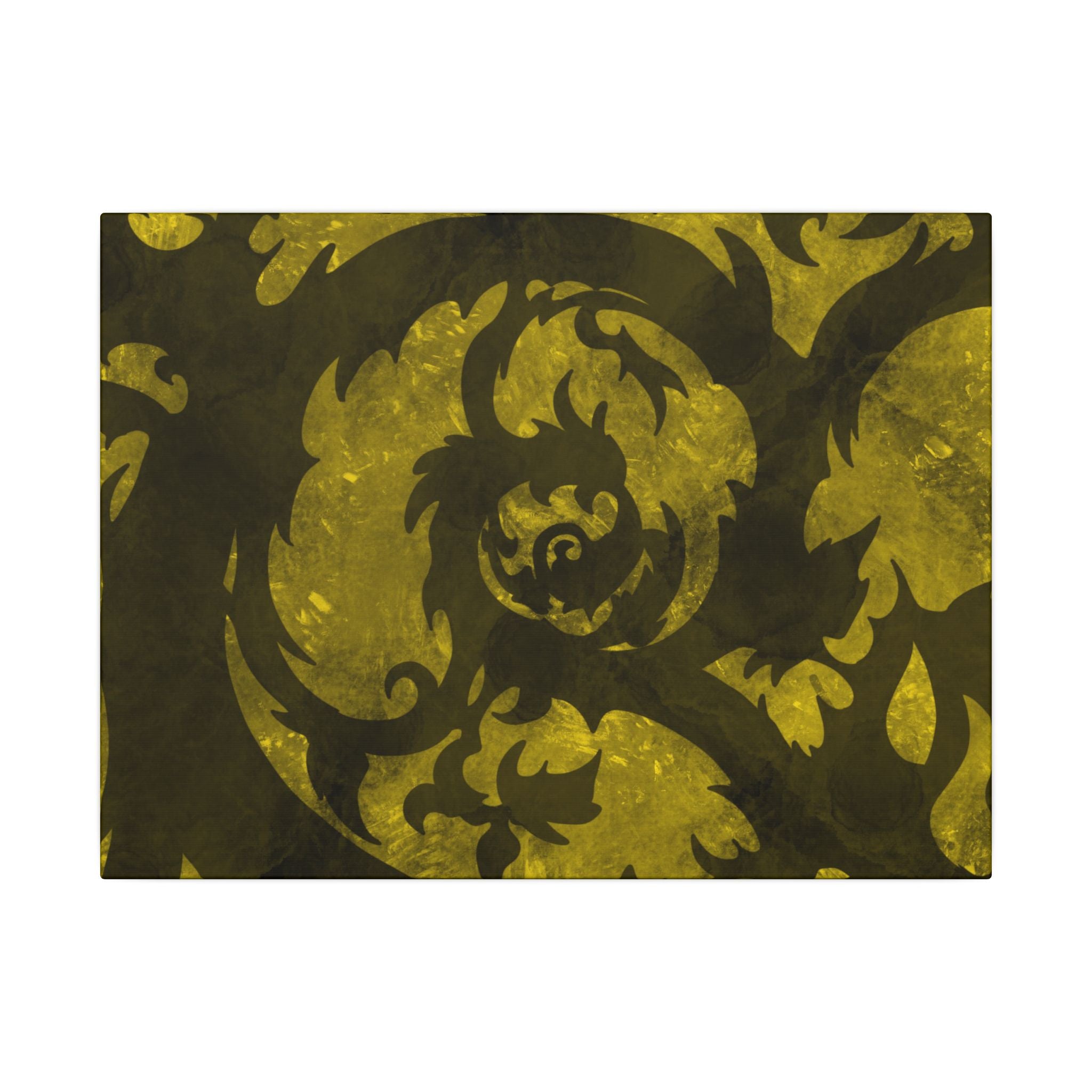 From Root To Vine, Yellow | Stretched Matte Canvas Wall Art