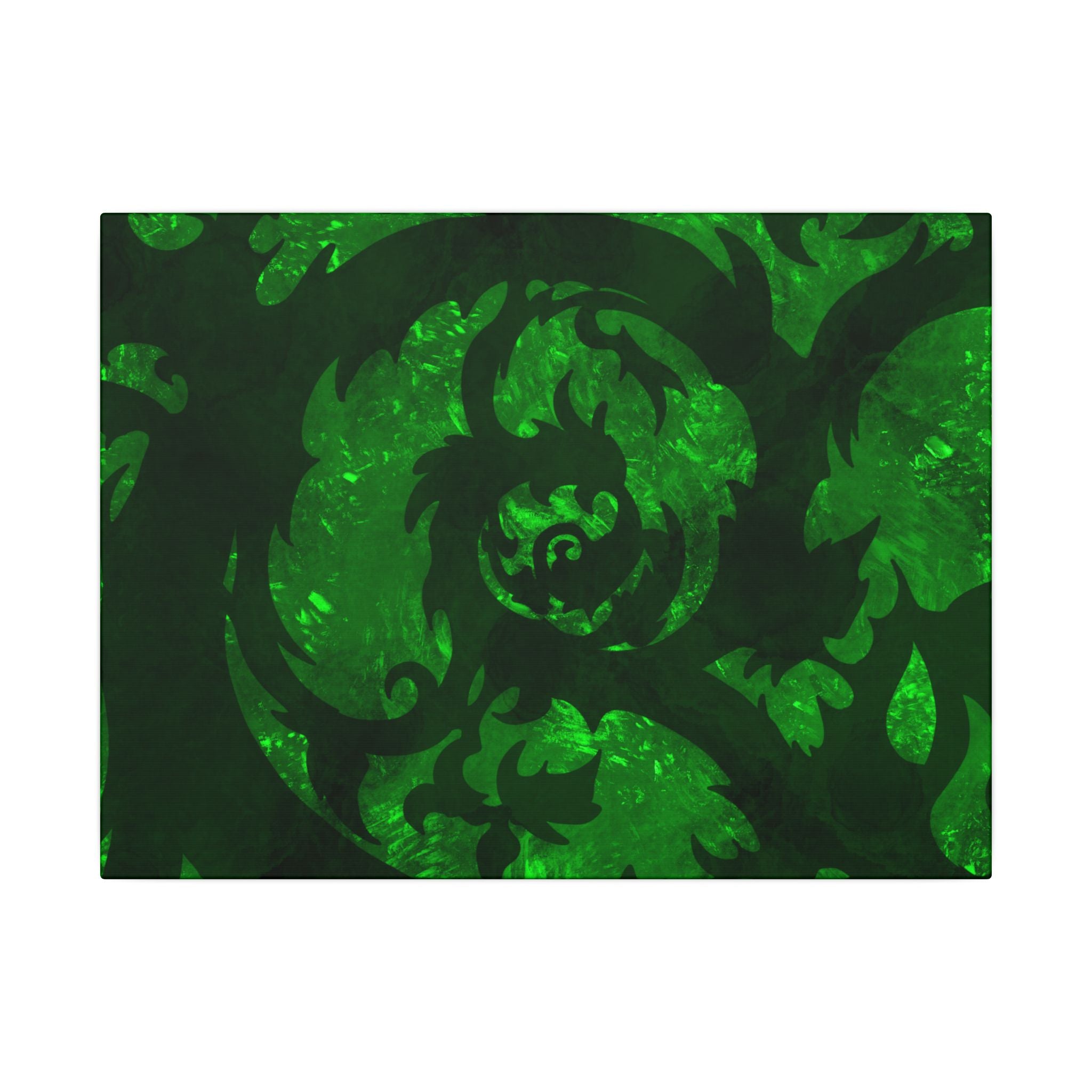 From Root To Vine, Green | Stretched Matte Canvas Wall Art