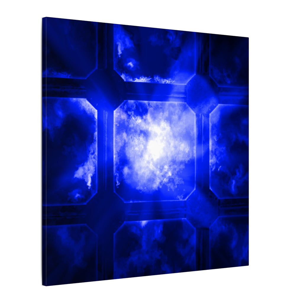 The Heavens Framework, Blue | Stretched Matte Canvas Wall Art