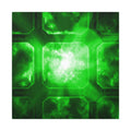 The Heavens Framework, Green | Stretched Matte Canvas Wall Art