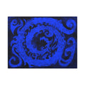 Twist And Bind, Blue | Stretched Matte Canvas Wall Art