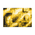 The Light Upon The Ruins, Yellow | Stretched Matte Canvas Wall Art