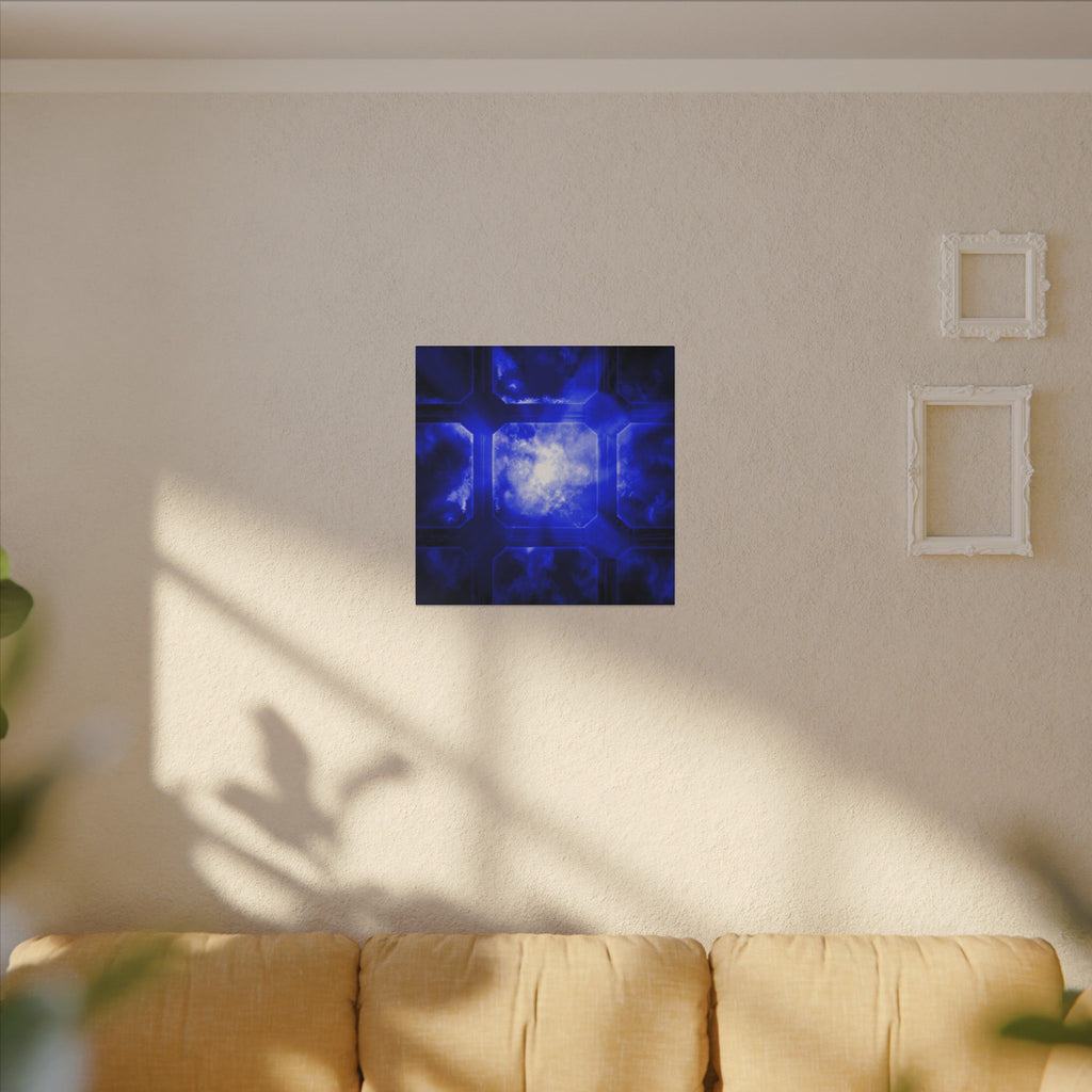 The Heavens Framework, Blue | Stretched Matte Canvas Wall Art