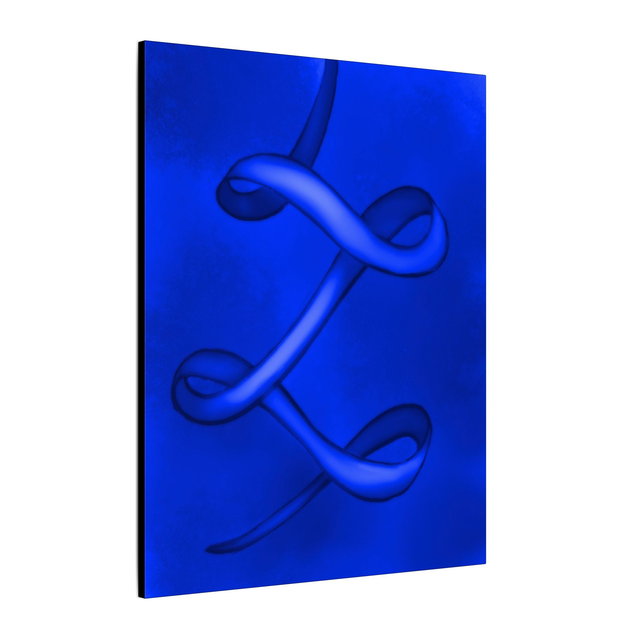 The Ribbon Dance, Blue | Stretched Matte Canvas Wall Art